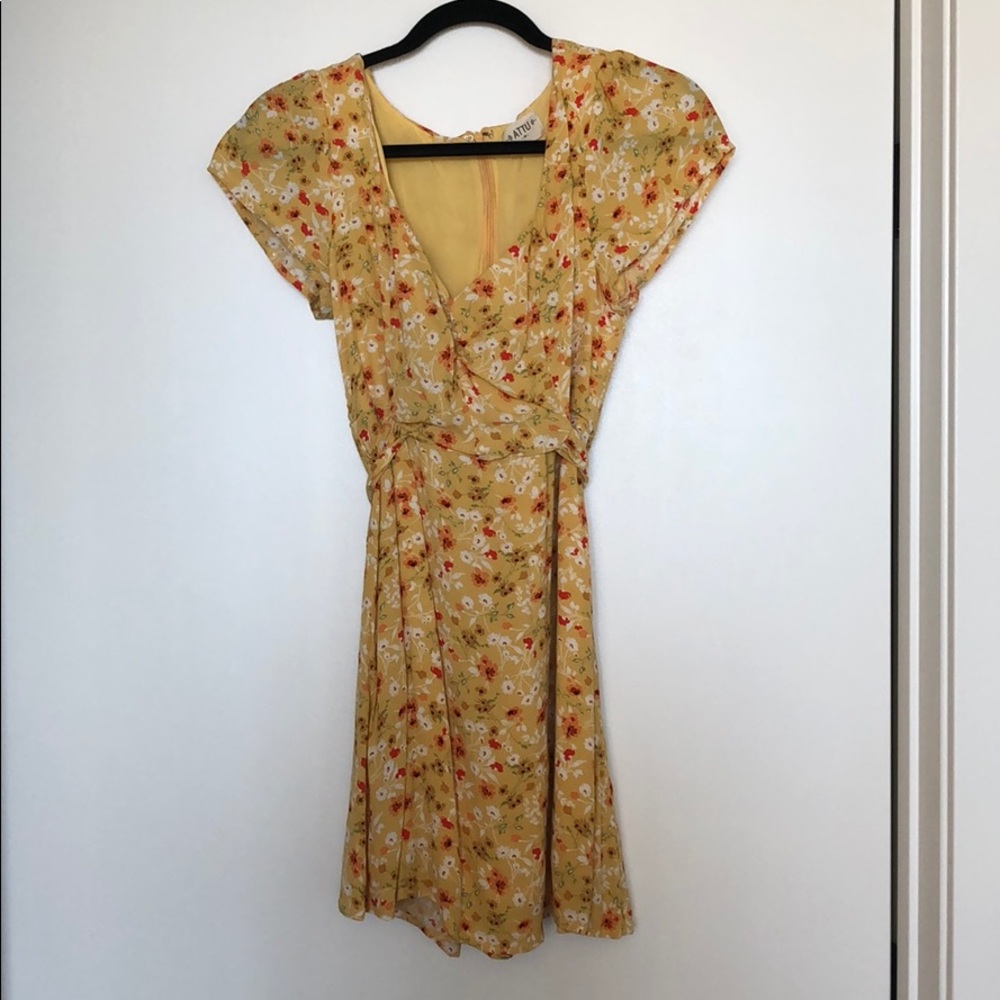 Yellow Floral Attu Dress